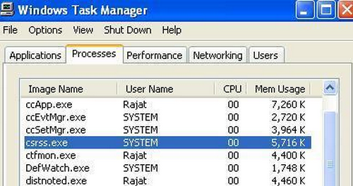 what is csrss.exe image 
