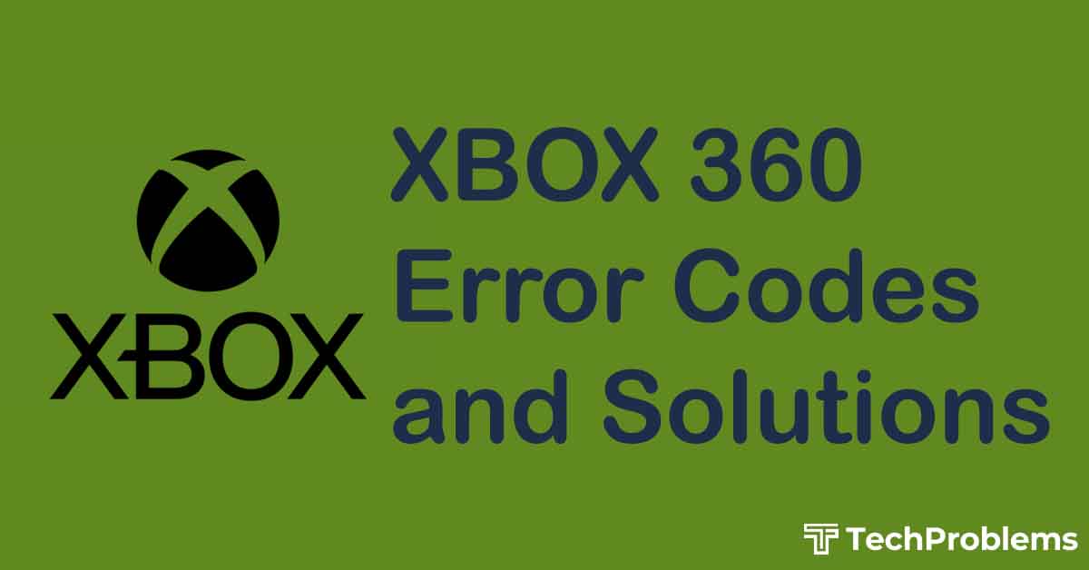 XBOX 360 Error Codes and Solutions