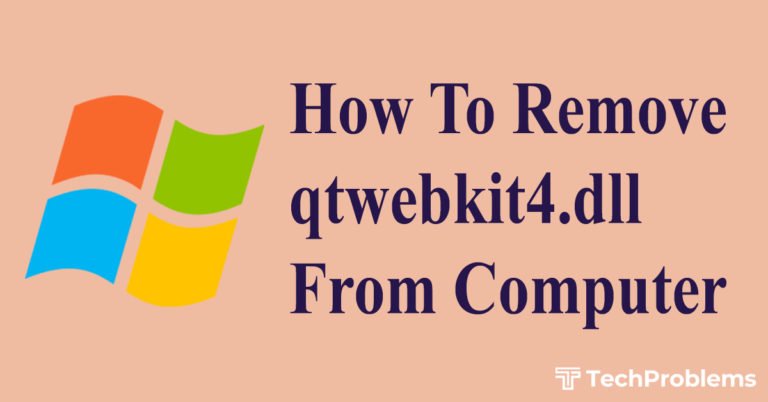 how to remove qtwebkit4 dll