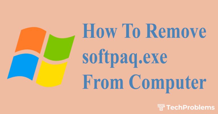how to remove softpaq.exe from computer