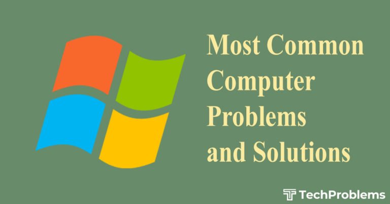 most common computer problems and solutions