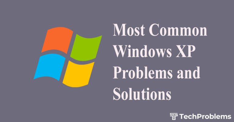 most common windows xp problems and solutions