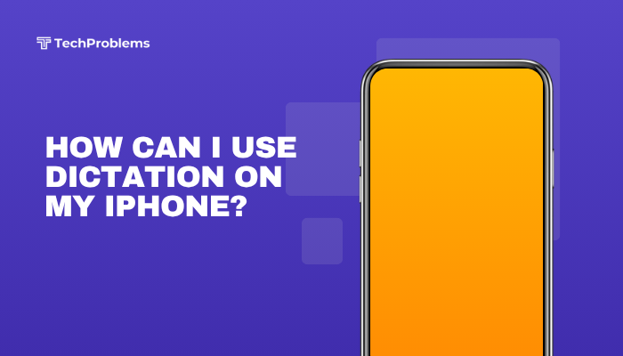 How can I use dictation on my iPhone?