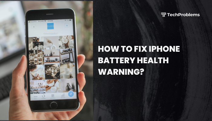 How to fix iPhone battery health warning?
